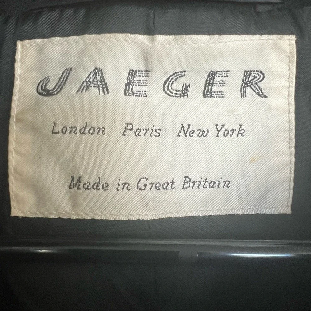 VTG Jaeger Jacket/Blazer SZ 12 BLK Quilted Retro Classic Cropped Button Up - Picture 10 of 13